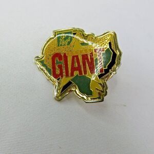 Vintage Six Flags Texas Giant Pin Button Pinback Wooden Roller Coaster 1990s